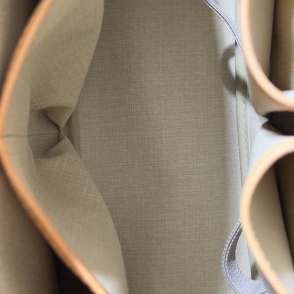 Louis Vuitton Monogram Deauville Brown Coated Canvas Handbag With Leather Trim & - Picture 11 of 15